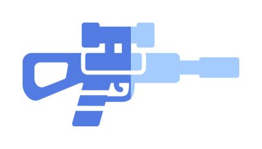 Basit Keskin Nişancı Tüfeği simgesi, vektör çizimi