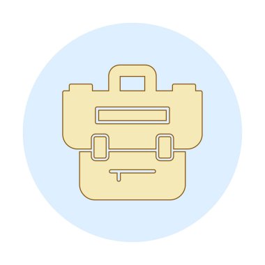 Çanta. Web simgesi basit illüstrasyon  