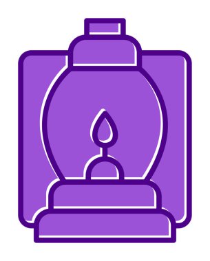 fener düz simgesi, vektör illüstrasyonu 