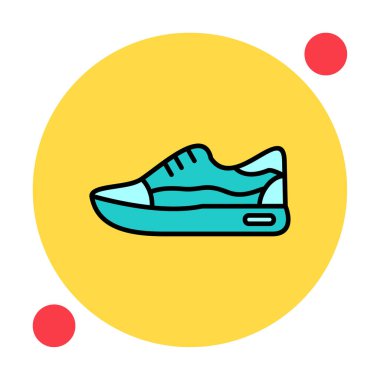 Ayakkabı sporu tasarımı vektör çizimi 