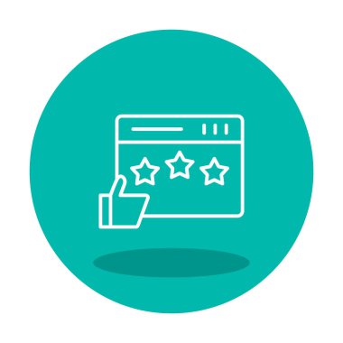 Grafik Gözden Geçirme simgesi vektör çizimi tasarımı