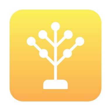 Basit filogenetik simge, vektör illüstrasyonu