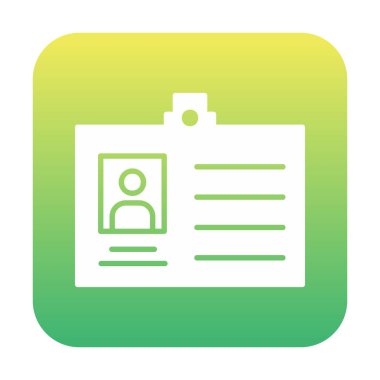 Üyelik Kartı simgesinin vektör illüstrasyonu