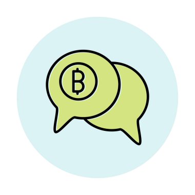 Dolar sembolü vektör çizimi tasarımı ile sohbet et 