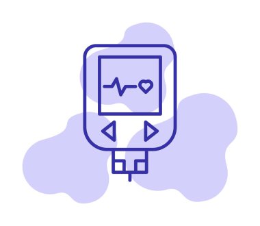 modern basit Glucometer resimleme