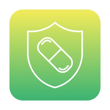 medical shield icon vector illustration 