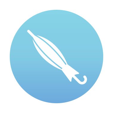 Kapatılan Şemsiye web simgesi, vektör illüstrasyonu