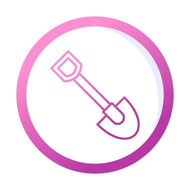 Web simge vektör çizim kürek 