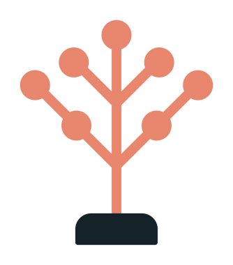 Basit filogenetik simge, vektör illüstrasyonu