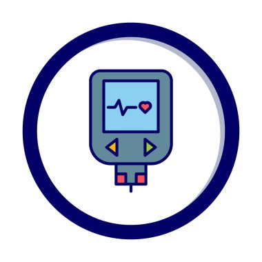 modern basit Glucometer resimleme