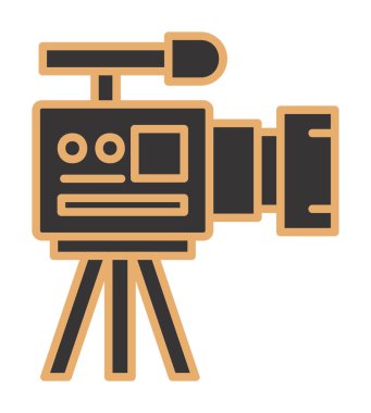 düz basit kamera simgesi vektör illüstrasyon tasarımı