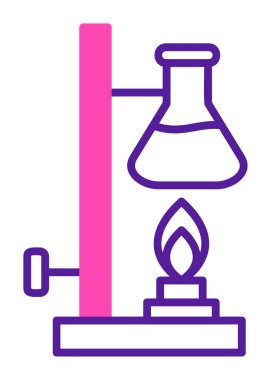 Basit Kimyasal Deney simgesi, vektör çizimi