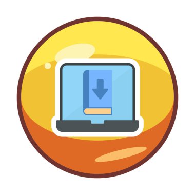 Kitap simgesi, vektör illüstrasyon tasarımı indir 