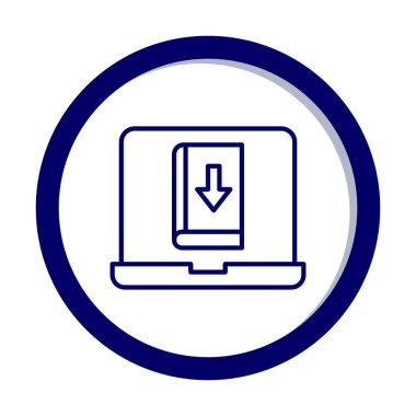 Kitap simgesi, vektör illüstrasyon tasarımı indir 