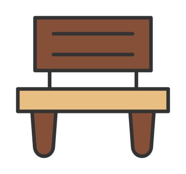 bank simgesi, vektör illüstrasyonu basit tasarım