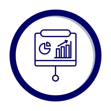 Sunum, iş istatistikleri ve pasta grafik ikonlu veri analizleri. iş analizleri, analizler, istatistikler, pasta grafiği