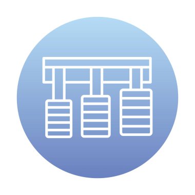 Araba pedalları web tasarım ikonu. Beyaz arkaplanda vektör illüstrasyonu