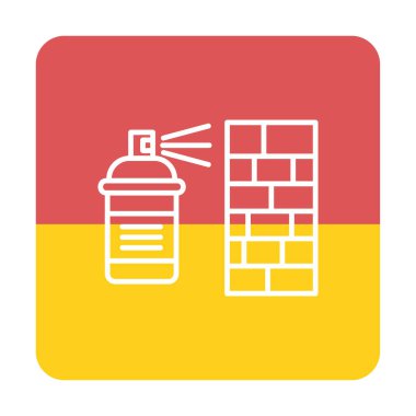 Graffiti web simgesi, vektör illüstrasyonu 