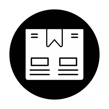 Taşıma Kutusunun vektör illüstrasyonu modern simge                             