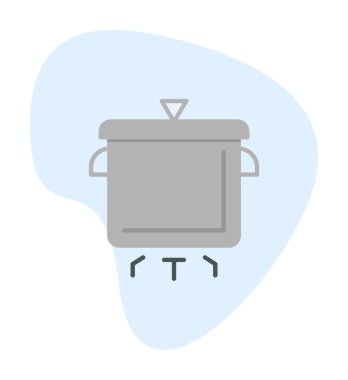 Pişirme vektörü düz simge. Pişirme Otu                   