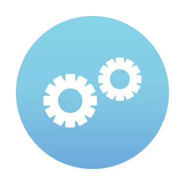 Gears'ı web simgesi, vektör çizim 