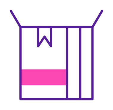 kutusu simgesini açın. vektör çizim                                      