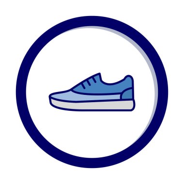 spor ayakkabı ikonu vektör illüstrasyonu 