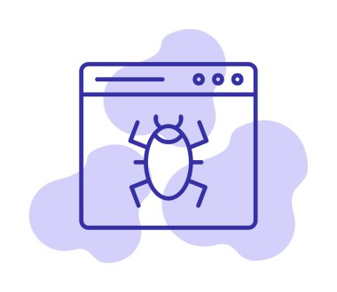 Yasak web sitesi vektör simgesi 