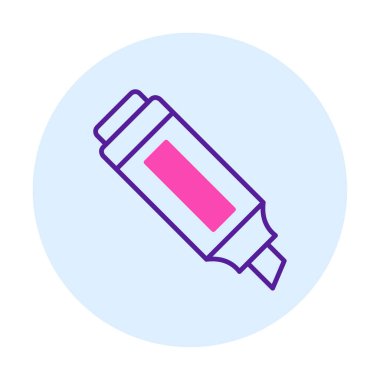 İşaretleyici. Web simgesi basit illüstrasyon                       