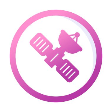 Uydu vektör çizimi, simge ögesi biçimi                     