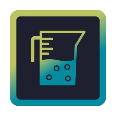 Beaker modern simgesinin vektör illüstrasyonu                          