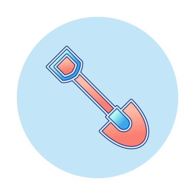 Web simge vektör çizim kürek 