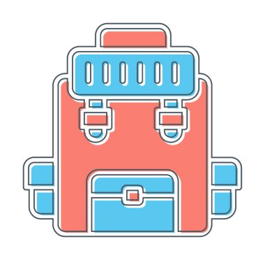 Askeri Sırt Çantası vektör çizimi