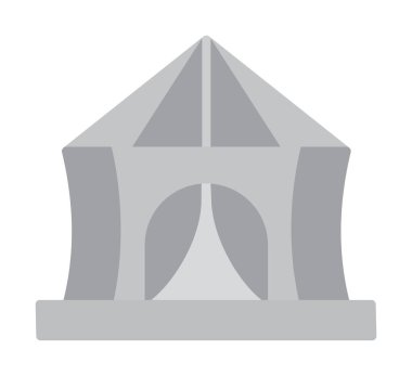 sirk çadırı simge vektör çizim