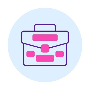 Çanta. Web simgesi basit illüstrasyon  