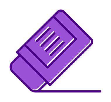 silgi simgesi, vektör illüstrasyonu basit tasarım