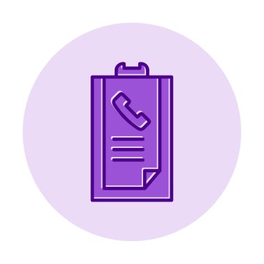 Basit Arama Listesi Geçmişi simgesi, vektör illüstrasyonu