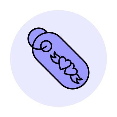 Hediye Etiketi simgesi, vektör illüstrasyonu 