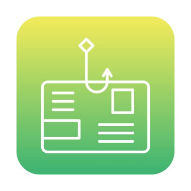 Phishing simgesi, düz tasarım illüstrasyon tasarımı