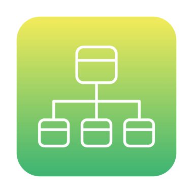 Modern Akış Çizelgesi simgesinin vektör çizimi                            