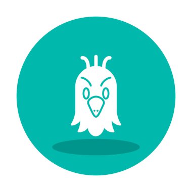 düz papağan baş vektör çizimi