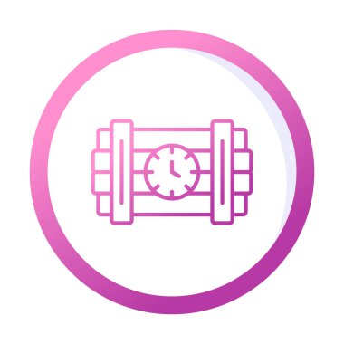 Zaman bombası ikonu vektör illüstrasyonu.