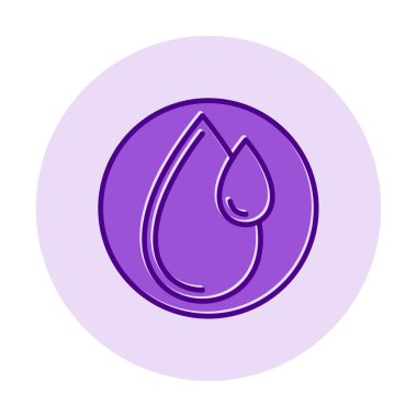 su damlası ağ simgesi, vektör illüstrasyonu 