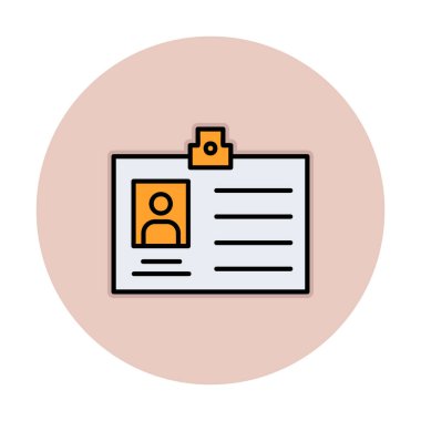 Üyelik Kartı simgesinin vektör illüstrasyonu