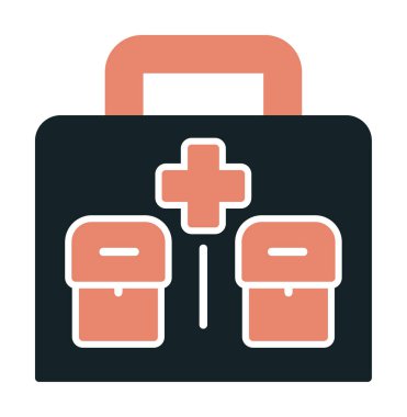 İlk yardım kiti vektör illüstrasyonu