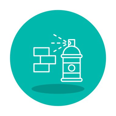 Graffiti web simgesi, vektör illüstrasyonu 