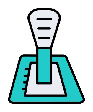 Araba vites kutusu web simgesi, vektör illüstrasyonu