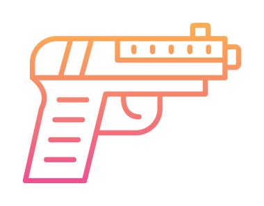 silah simgesi vektör illüstrasyonu