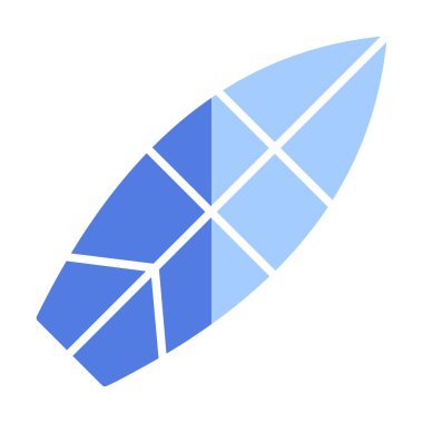 sörf tahtası vektör illüstrasyonu modern simge