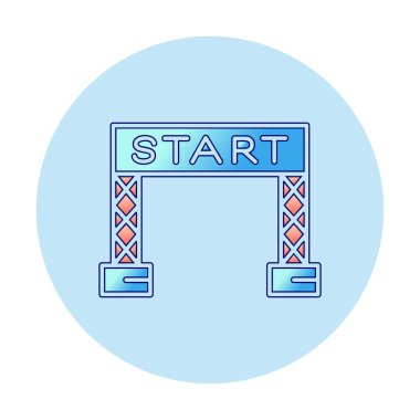 satır simge vektör çizim başlatmak